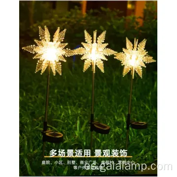 Luz solar colorida para fiestas en el jardín al aire libre